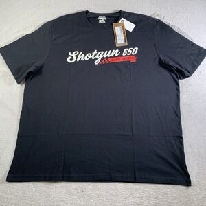 Royal Enfield Shirt Mens 2XL Black‎ Shotgun 650 Graphic Tee Motorcycle NEW